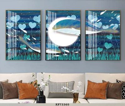 Chi tiết file ảnh File tranh hiện đại pha lê gương KF73360 sắc nét