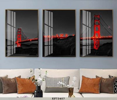 Download file File tranh hiện đại pha lê gương KF73407 (chất lượng in ấn)