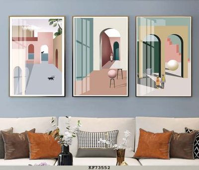 File gốc File tranh hiện đại pha lê gương KF73552 (in 3D) nghệ thuật