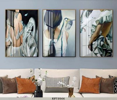 File gốc File tranh hiện đại pha lê gương KF73566 (in lụa) tranh phong thủy