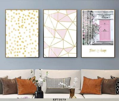 File in ấn File tranh hiện đại pha lê gương KF73579 chuyên nghiệp