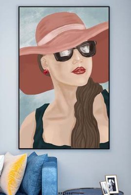 File in trần File tranh hiện đại pha lê gương KF73686 (bản gốc) bầu trời