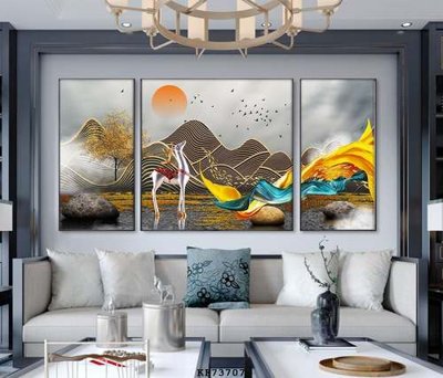 File gốc File tranh hiện đại pha lê gương KF73707 (vector) cho in ấn