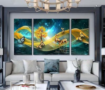 File gốc File tranh hiện đại pha lê gương KF73709 (thiết kế) độc quyền