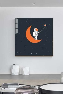 File in trần File tranh hiện đại pha lê gương KF73752 (bản gốc) hoa văn