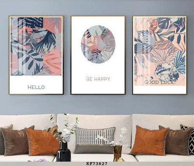 File tranh File tranh hiện đại pha lê gương KF73827 (bản gốc) in lụa 3D