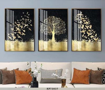 File gốc File tranh hiện đại pha lê gương KF73837 (trang trí) phòng làm việc