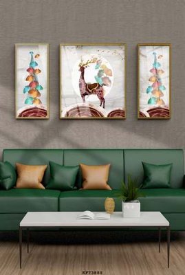 Download file gốc File tranh hiện đại pha lê gương KF73888 (in mica) 3D