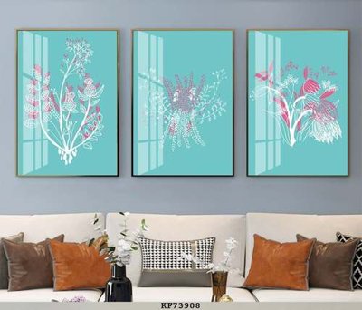 File gốc File tranh hiện đại pha lê gương KF73908 (in tráng gương) hiện đại