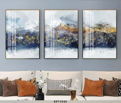 File PSD File tranh hiện đại pha lê gương KF73940 (bản gốc) đã tách nền