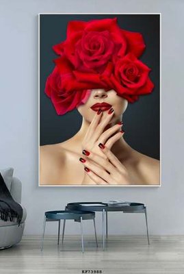 Tải file File tranh hiện đại pha lê gương KF73988 (gốc) chủ đề tôn giáo