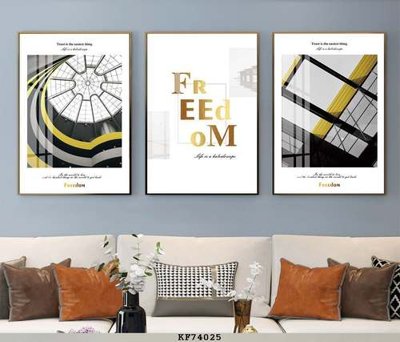 File in trần File tranh hiện đại pha lê gương KF74025 (bản gốc) mây trời