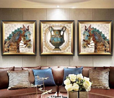 File tranh File tranh hiện đại pha lê gương KF74067 (bản gốc) in canvas