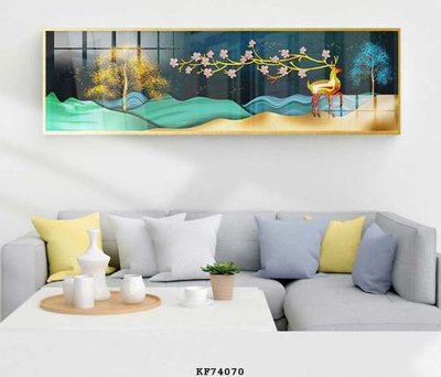 File gốc File tranh hiện đại pha lê gương KF74070 (thiết kế) cho in ấn