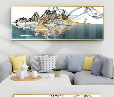 File gốc File tranh hiện đại pha lê gương KF74076 (trang trí) phòng trẻ em