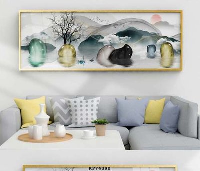 File gốc File tranh hiện đại pha lê gương KF74090 (phiên bản chuẩn) để in ấn