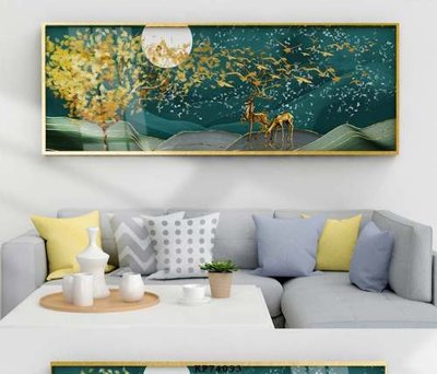 File tranh gốc File tranh hiện đại pha lê gương KF74093 (bản quyền) độc đáo