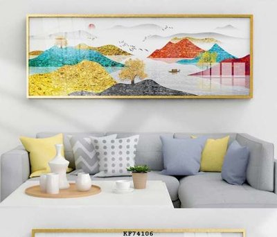 File tranh gốc File tranh hiện đại pha lê gương KF74106 (bản quyền) độc đáo