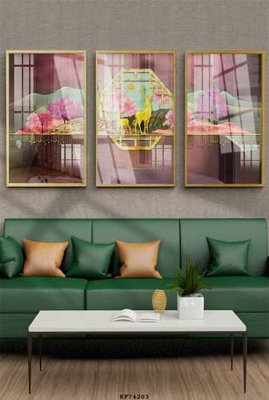 Tải file gốc File tranh hiện đại pha lê gương KF74203 (in bạt) quảng cáo