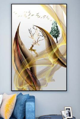 File tranh gốc PSD File tranh hiện đại pha lê gương KF74212 còn nguyên layer