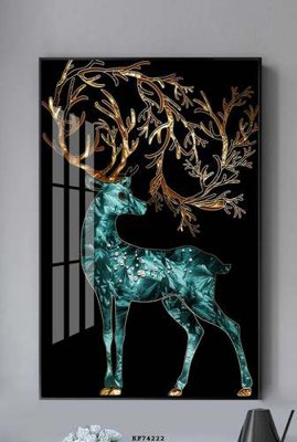 Chi tiết file gốc File tranh hiện đại pha lê gương KF74222 (cho in tráng gương)