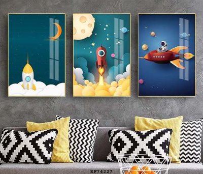 File in ấn File tranh hiện đại pha lê gương KF74227 (bản gốc) cao cấp