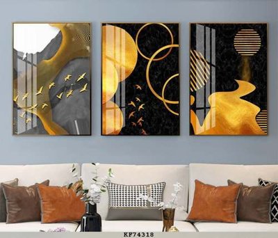 File gốc File tranh hiện đại pha lê gương KF74318 (cho in UV) siêu nét