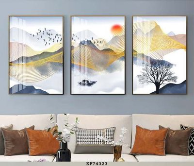 Download file tranh PSD File tranh hiện đại pha lê gương KF74323 để chỉnh sửa