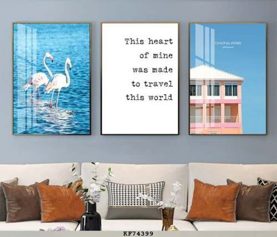 File gốc File tranh hiện đại pha lê gương KF74399 (in lụa) cao cấp