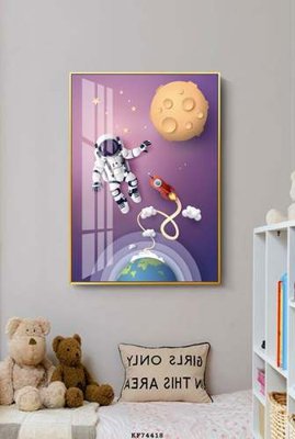 File gốc File tranh hiện đại pha lê gương KF74418 (chuẩn CMYK) cho nhà in