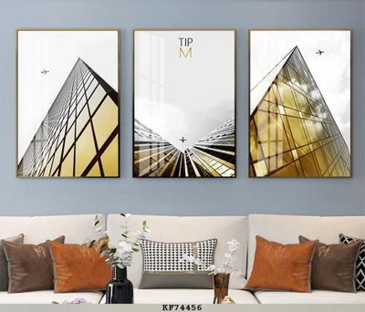 Download file gốc File tranh hiện đại pha lê gương KF74456 (in lụa) cao cấp