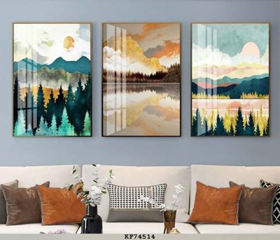 File tranh quảng cáo File tranh hiện đại pha lê gương KF74514 (download file gốc)