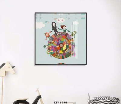 File tranh File tranh hiện đại pha lê gương KF74534 (ảnh gốc) không bị mờ