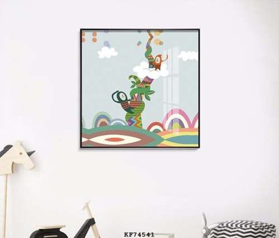 File gốc File tranh hiện đại pha lê gương KF74541 (trang trí) phòng trẻ em