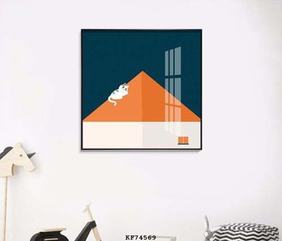 File in trần File tranh hiện đại pha lê gương KF74569 (bản gốc) hoa văn