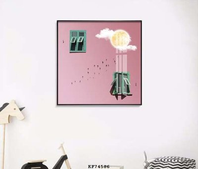 File gốc File tranh hiện đại pha lê gương KF74586 cho in ấn và thiết kế