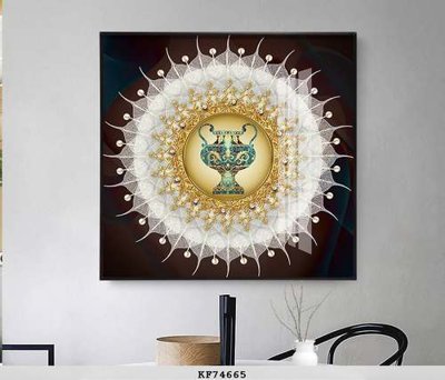 File tranh gốc File tranh hiện đại pha lê gương KF74665 (sắc nét từng chi tiết)