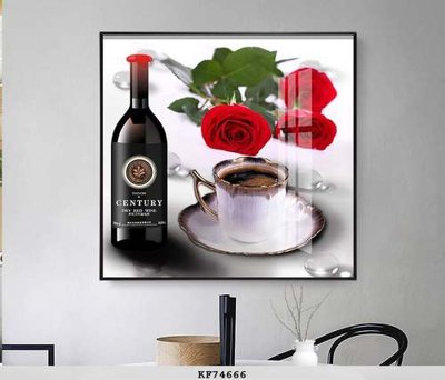 File gốc File tranh hiện đại pha lê gương KF74666 (dành cho trang trí nội thất)