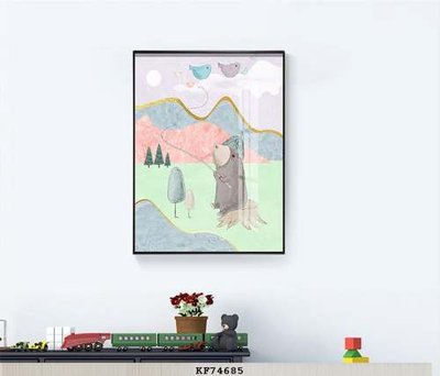 File ảnh gốc File tranh hiện đại pha lê gương KF74685 (chuyên in mica)