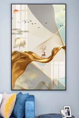 File gốc File tranh hiện đại pha lê gương KF74750 (phong cách) tối giản