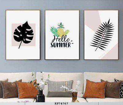 File in lụa File tranh hiện đại pha lê gương KF74767 (chất lượng cao) File tranh hiện đại pha lê gương KF74767