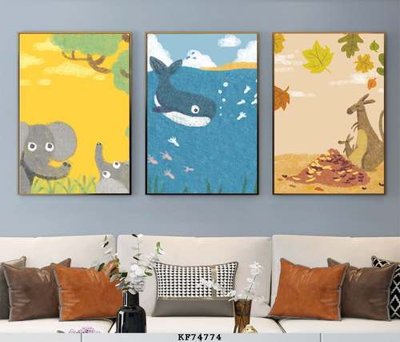 File tranh File tranh hiện đại pha lê gương KF74774 (gốc) in vải canvas