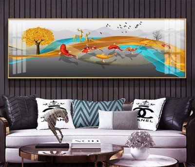 File tranh gốc File tranh hiện đại pha lê gương KF74789 (bản quyền) file PSD