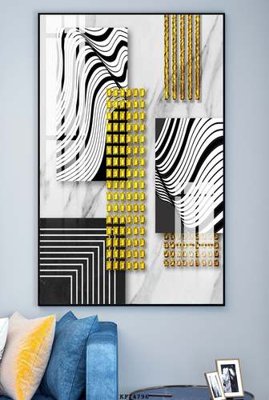 File PSD File tranh hiện đại pha lê gương KF74796 (chất lượng in ấn)