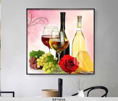 Tải file File tranh hiện đại pha lê gương KF74826 (gốc) chủ đề tâm linh