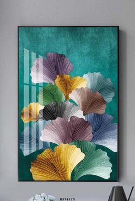 File gốc File tranh hiện đại pha lê gương KF74870 (in lụa) tranh phong thủy