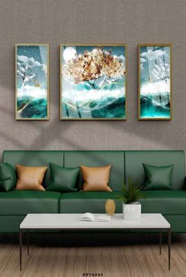 File tranh File tranh hiện đại pha lê gương KF74948 (gốc) chủ đề trẻ em