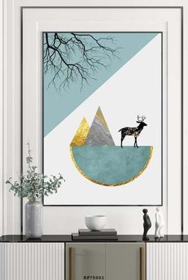 File PSD File tranh hiện đại pha lê gương KF75001 (bản gốc) dễ dàng edit