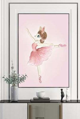 File tranh File tranh hiện đại pha lê gương KF75035 (gốc) in vải canvas