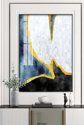 File ảnh File tranh hiện đại pha lê gương KF75055 (gốc) in decal dán tường